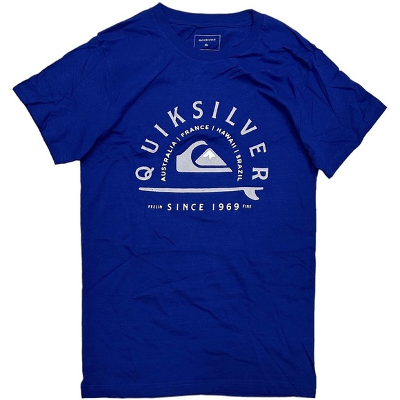 Quiksilver Men's Fellin Since 1969 Fine Surfboard Graphic Tee T-Shirt - Picture 1 of 1